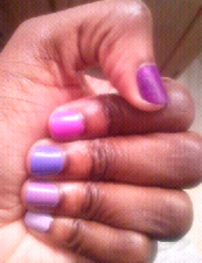 NOTD!!! Purple Ombre~