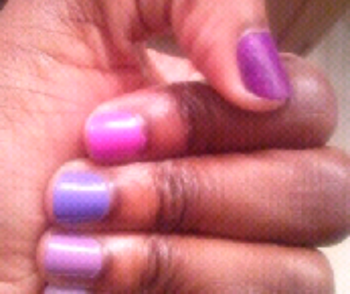 NOTD!!! Purple Ombre~