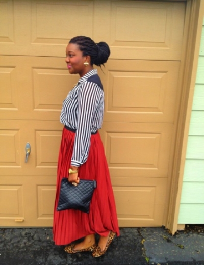 Burnt Orange Stripes…