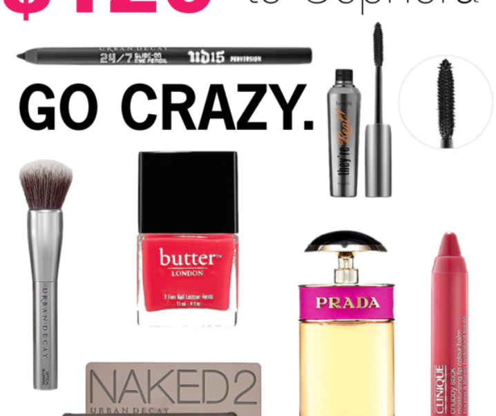 $120 Sephora Gift Card Giveaway!!