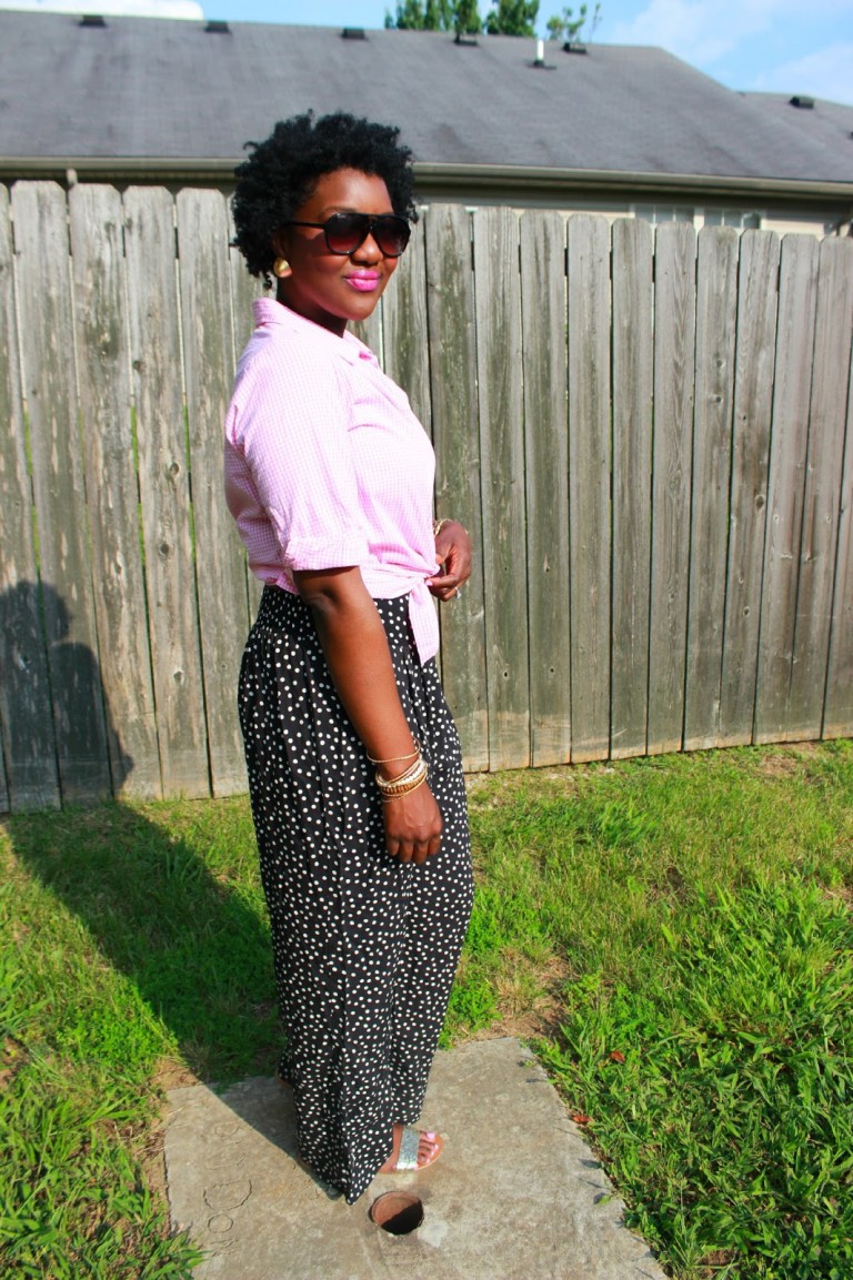polka dot palazzo