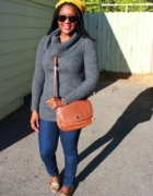 Vintage Plaid Pencil Skirt