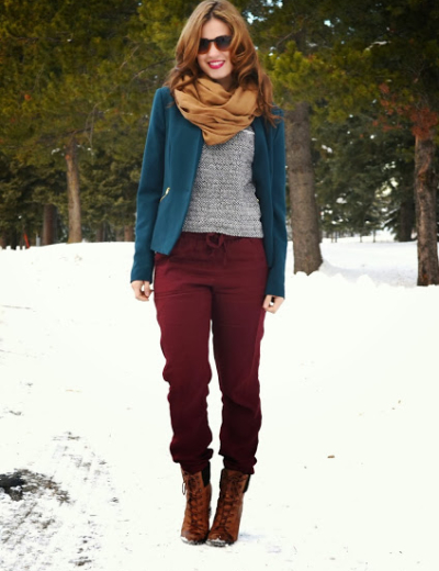 How They Wore It: CHUNKY SCARVES!
