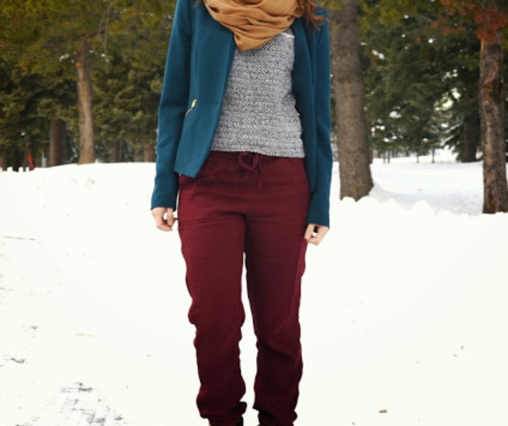 How They Wore It: CHUNKY SCARVES!