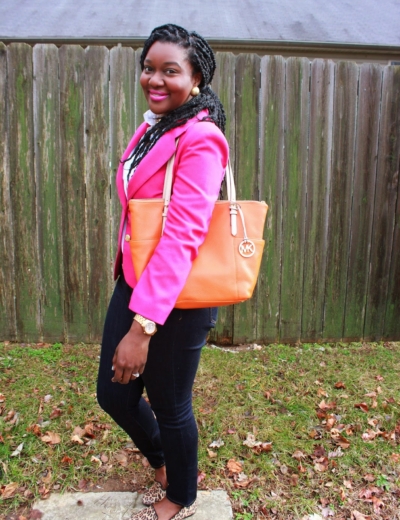 Shocking Pink + Pops of Leopard!