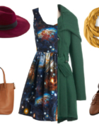 Faux Fur Vest & Tomato Red