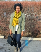 Vintage Striped Wrap Skirt