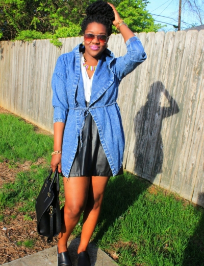Denim Trench Coat