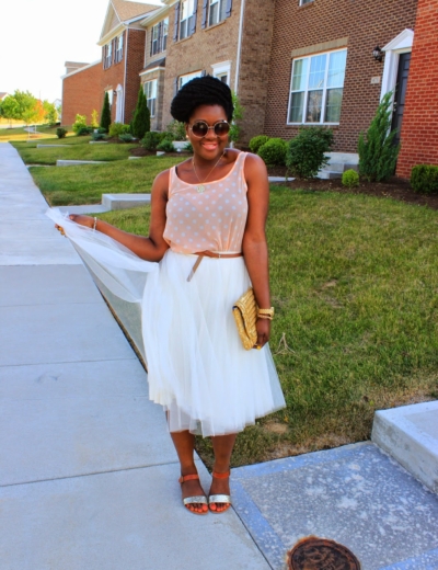 What I Wore: My Rehearsal Dinner [Spotted Blush + Tulle]