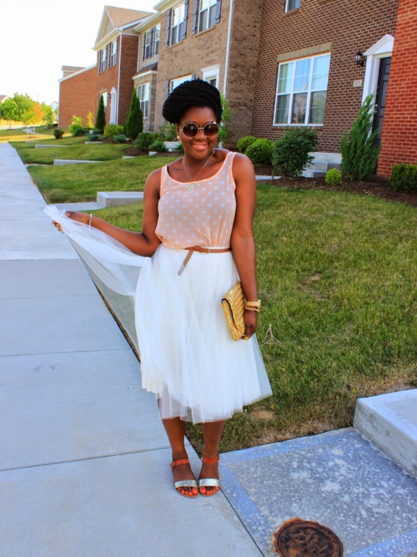 What I Wore: My Rehearsal Dinner [Spotted Blush + Tulle]
