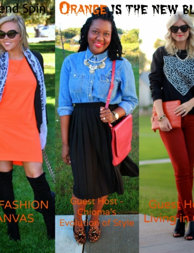 Inspired Style: Chambray + Pleated Midi Skirt + Trend Spin Linkup!