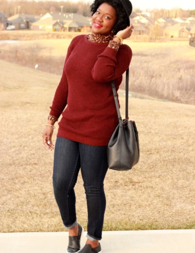 Style Swap With Boohoo [Wine + Leopard]