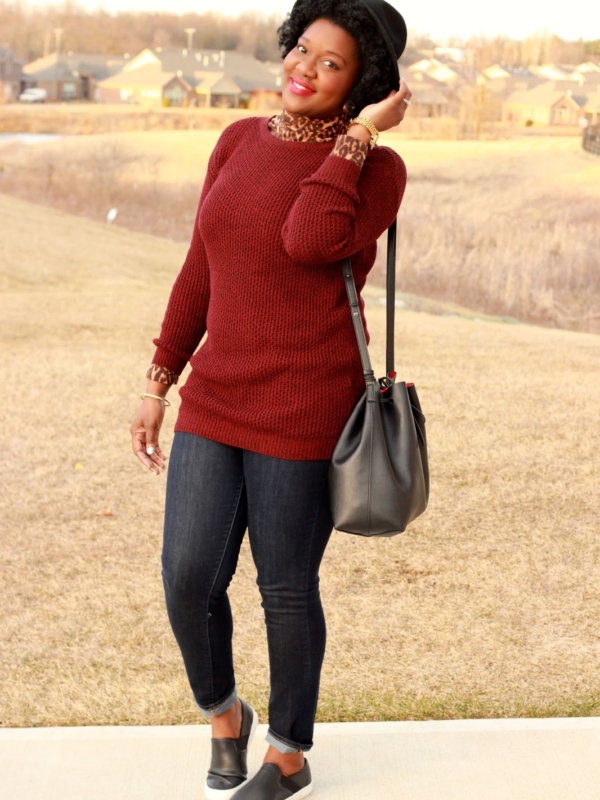 Style Swap With Boohoo [Wine + Leopard]