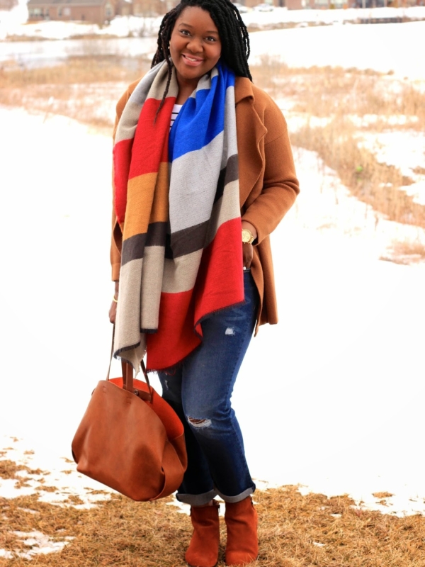 1 Scarf, 2 Bloggers, Styled 3 Different Ways: Look One!