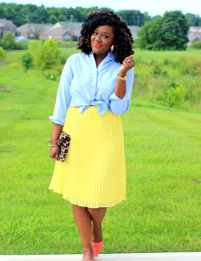 Sunny Pleated Midi