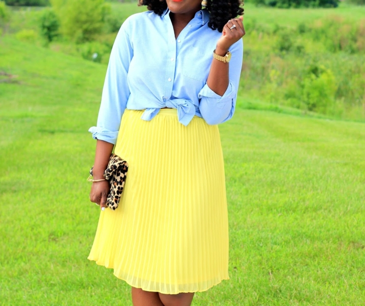 Sunny Pleated Midi
