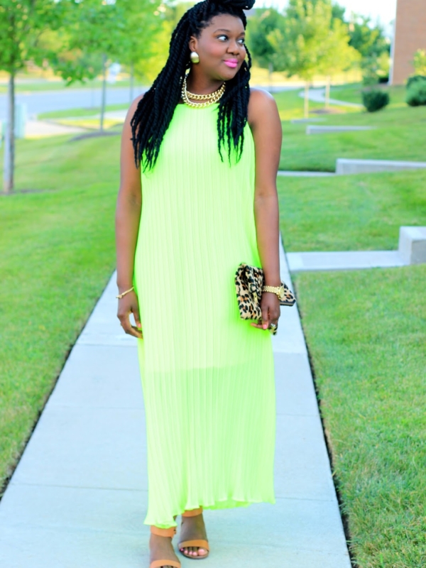 Neon Maxi Dress