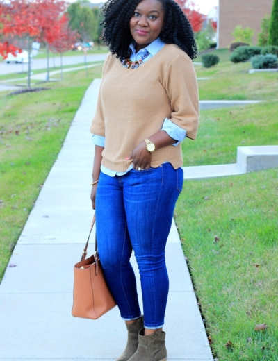Cozy Layers + Skinny Denim