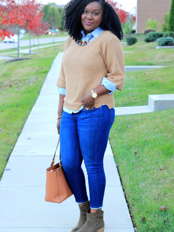 Cozy Layers + Skinny Denim